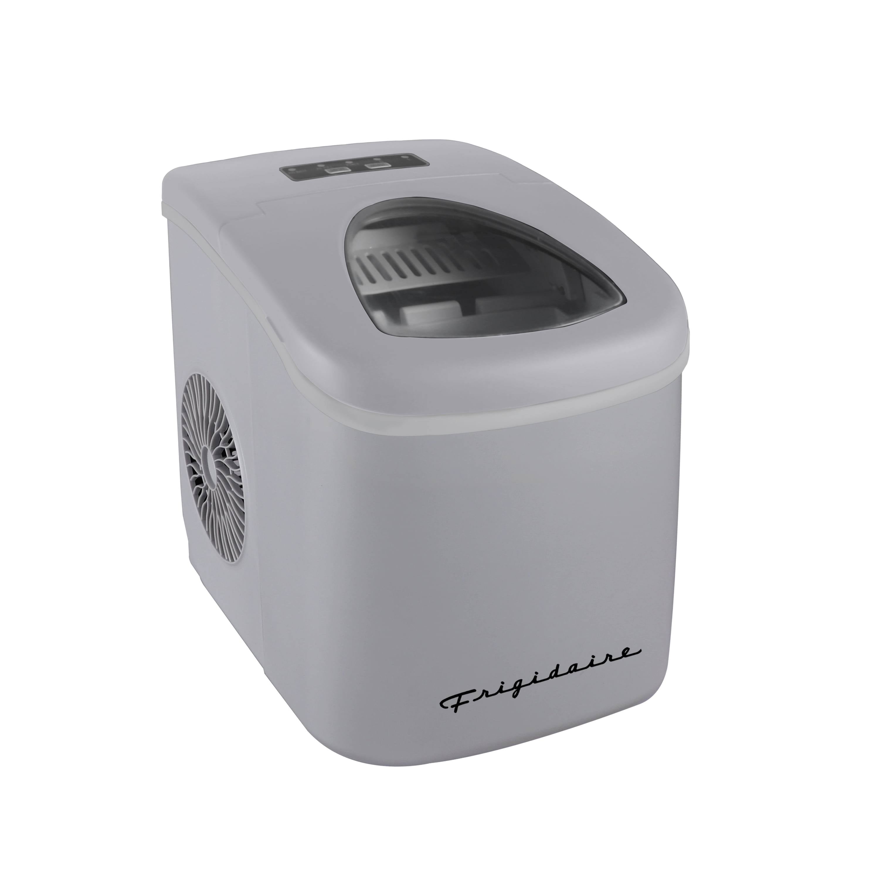 Frigidaire 26 lb Retro Ice Maker, Silver, EFIC128