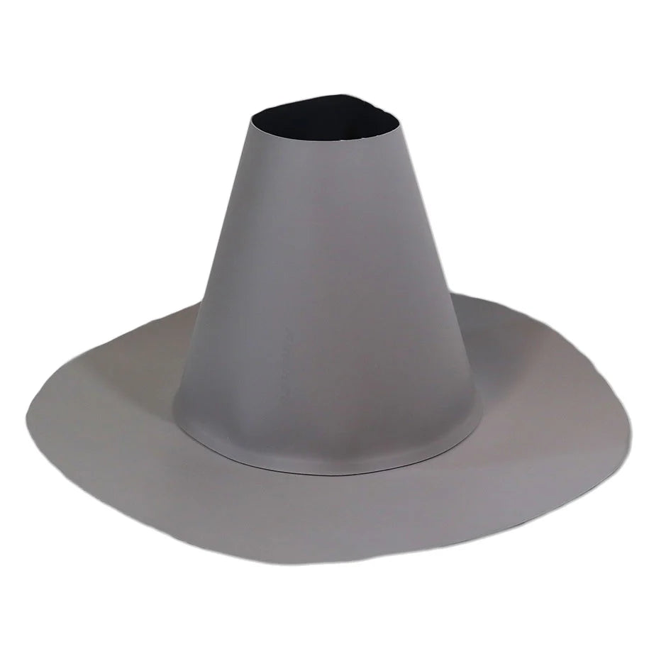Flashco PVC Small Short Conical Closed Pipe Flashing Roof Boot, 0.5–2.0 in, Gray (17FCBPSSGY)