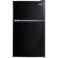 Arctic King 3.2 Cu Feet Two Door Compact Refrigerator With Freezer, Black, E-star