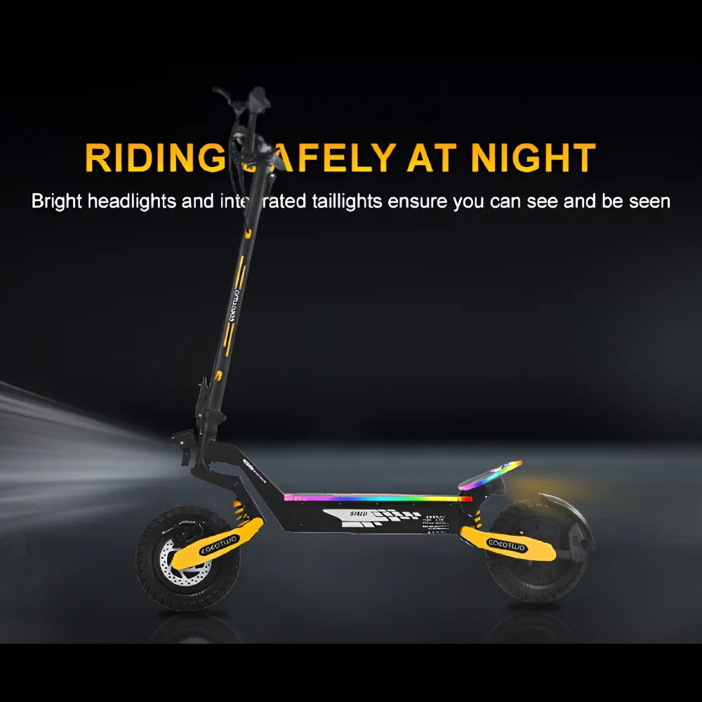 Off Road Electric Scooter for Adults, 1200W Motor Fast E Scooter, up to 28MPH Top Speed & 20miles Long Range, 11" Off - Road Tires, 330 lb MAX Load, Foldable