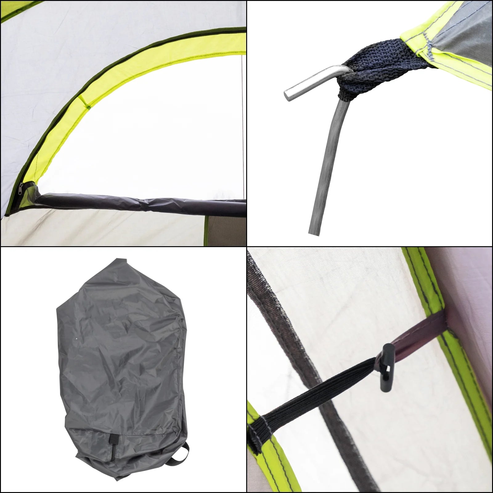 Zimtown 10 Person Tent Large Multi Room Tent for Family Camping Cabin Huge Tent with Carry Bag