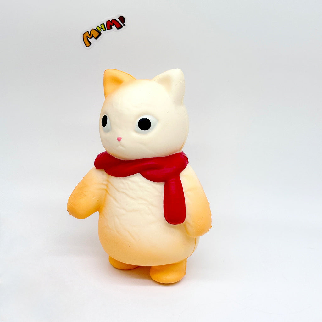 🐱🧣 Scarf Kitty Squishy - 4 Cute Cat Styles with Colorful Scarves Slow Rising Stress Relief Toy