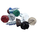 US Aluminum Galvanized Painted Zip Screws #8 x 1/2 in, Classic Cream, 100-Pack (Bag)