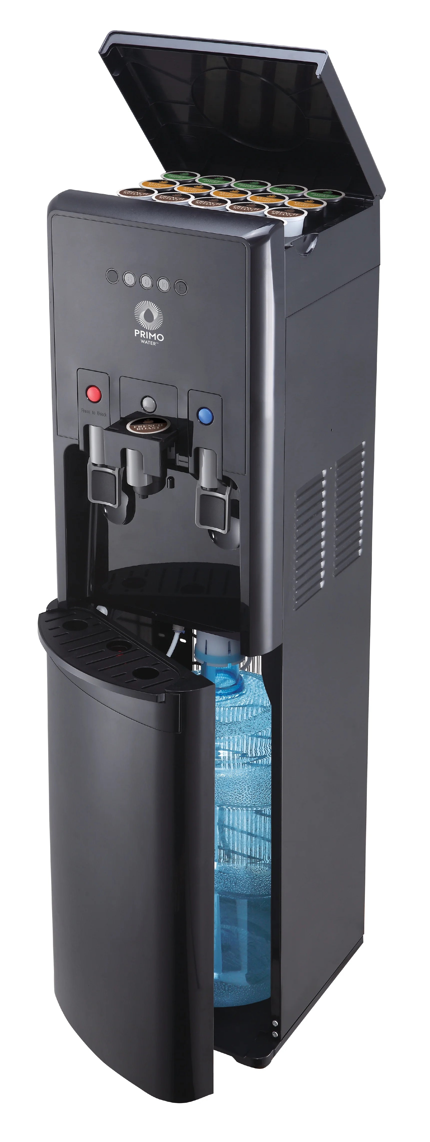 Primo Water® Bottom Loading Pro 2 Temp Water Dispenser with Single - Serve Coffee Maker, Black