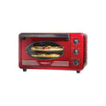 Nostalgia Rtov2russian River Large - Capacity 0.7 - Cu. Ft. Capacity Multi - Functioning Retro Convection Toaster Oven, Retro Red
