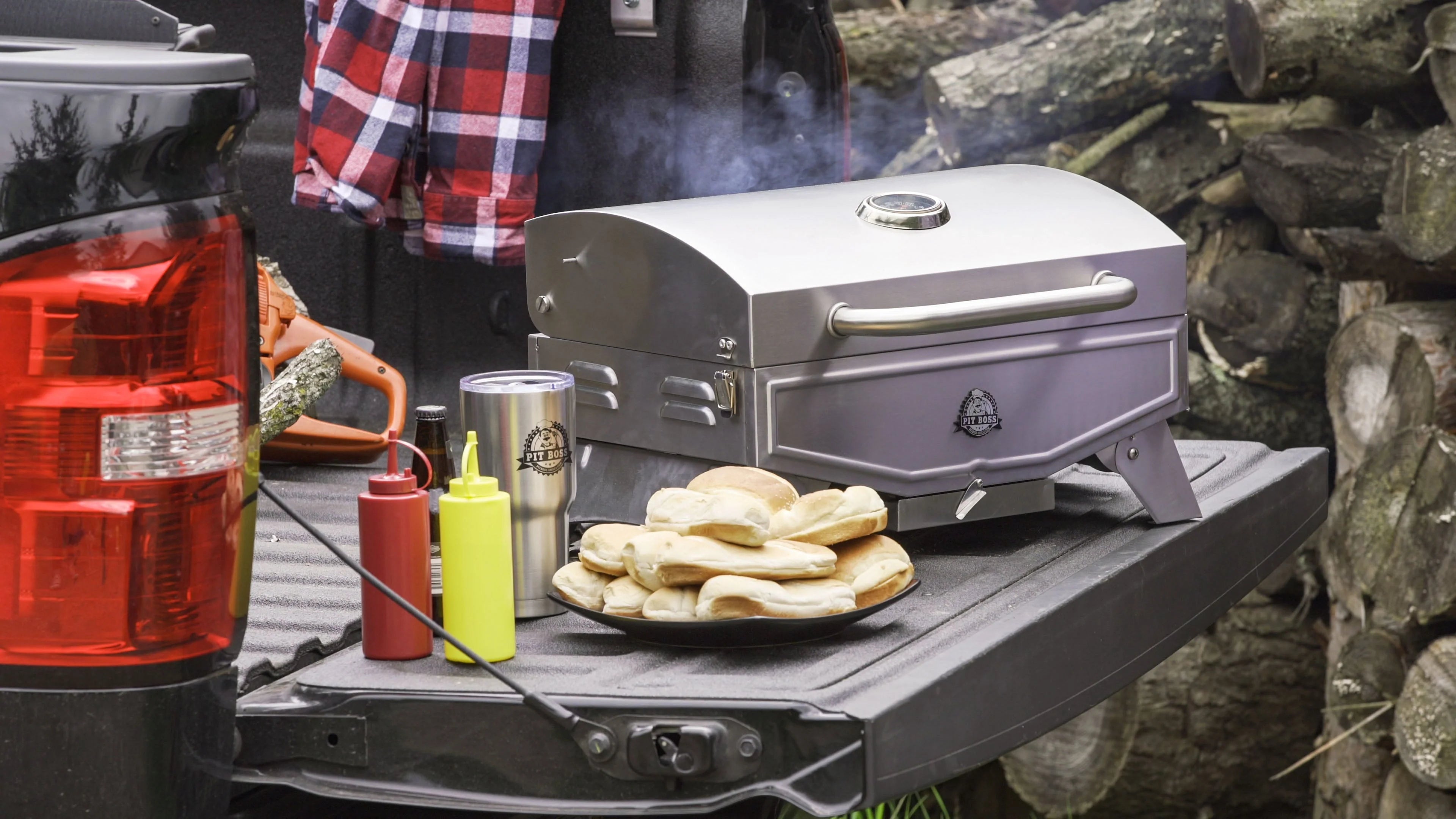 Pit Boss 1 Burner Silver Propane Portable Gas Grill