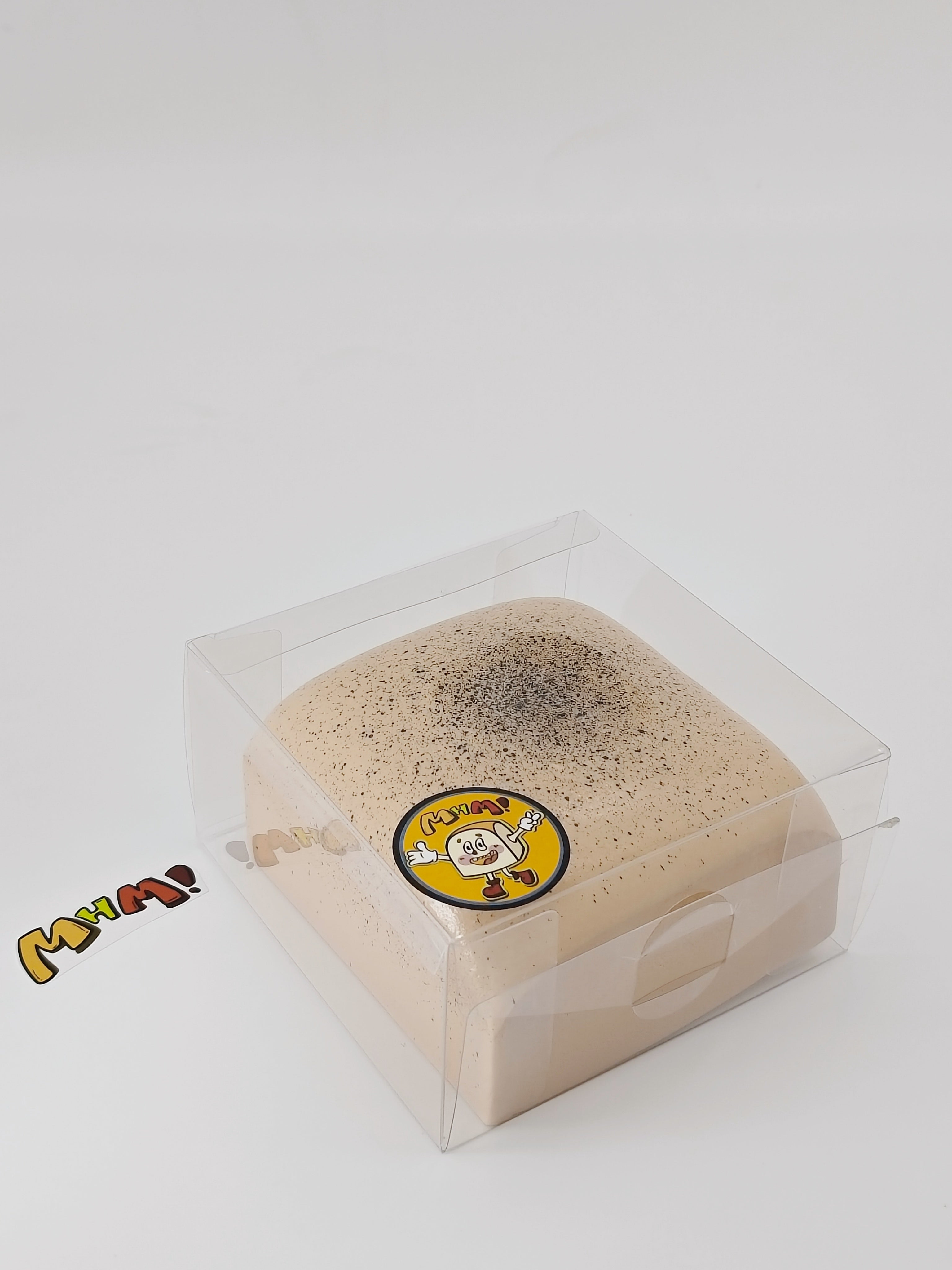 Coffee Cream Mousse Cake Squishy - Sticky & Soft Slice Toy | Scented Latte Dessert Fidget