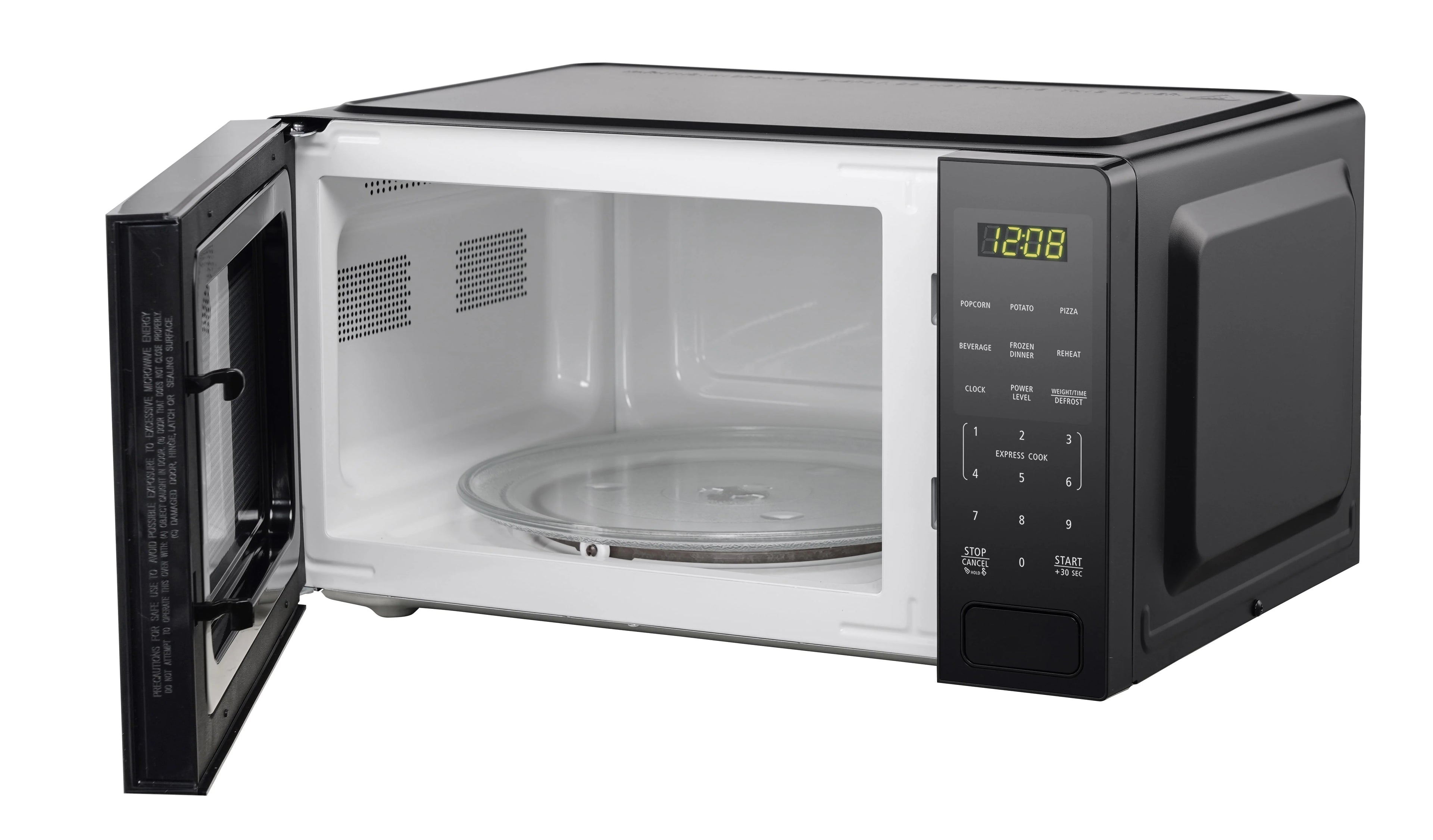 Mainstays 1.1 Cu. Ft. Countertop Microwave Oven, 1000 Watts, Black, New