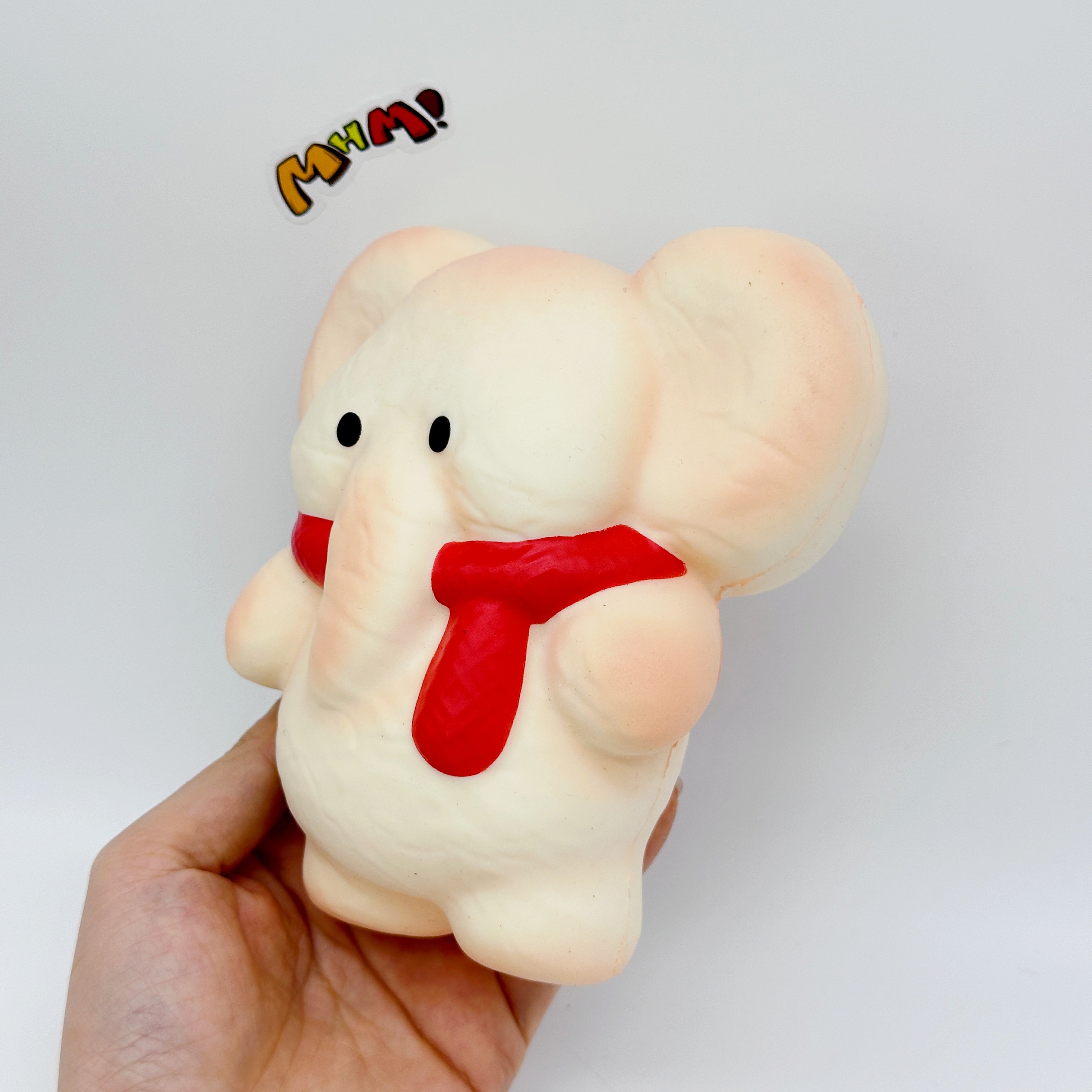 🐘🧣 Scarf Elephant Squishy - 4 Cute Bear Styles with Colorful Scarves Slow Rising Stress Relief Toy
