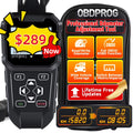 OBDPROG MT401 Automotive Odometer Adjustment Tool Cluster Correction Tool Car Diagnostic Tool OBD2 Scanner Mileage Calibration OBDII Code Reader