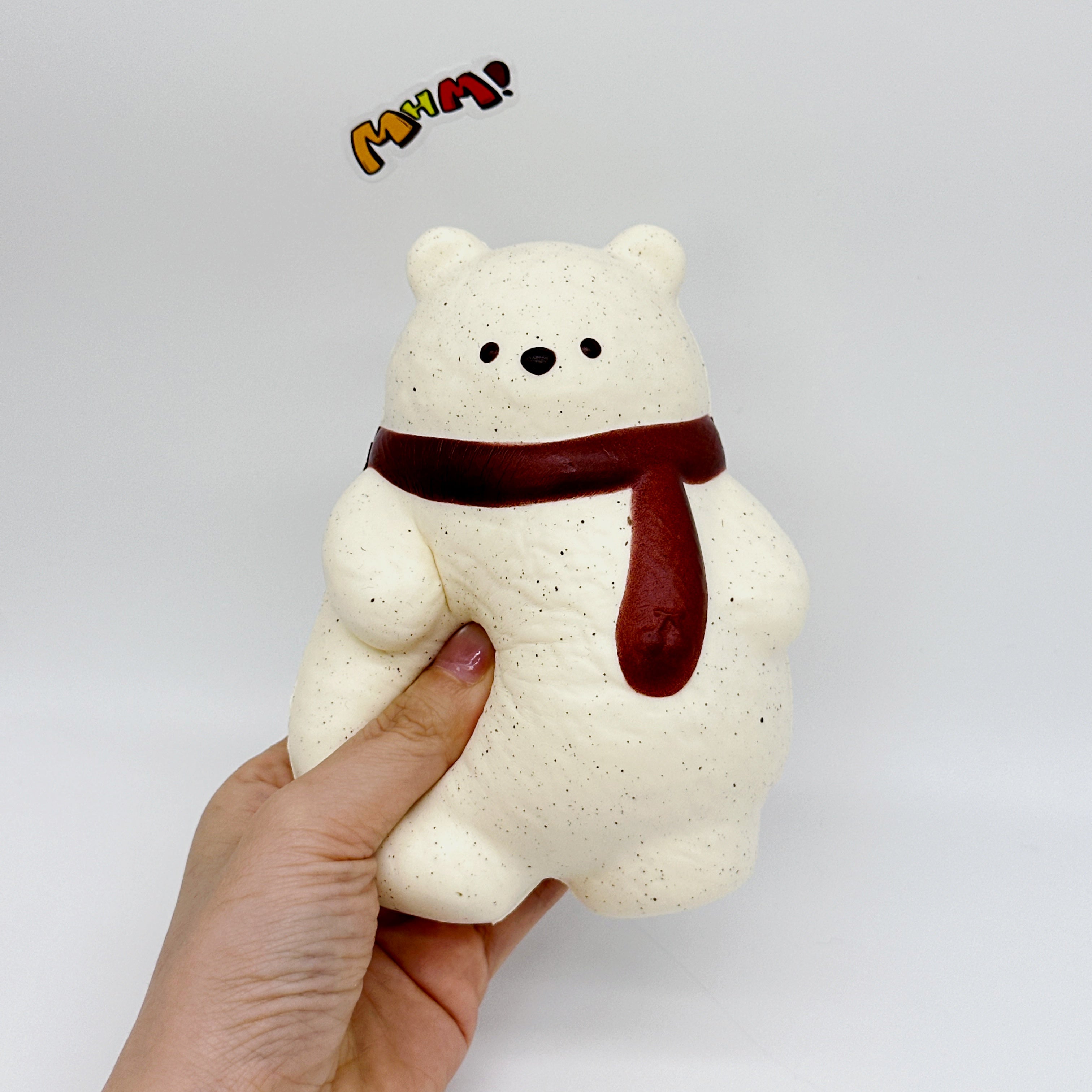 🐻🧣 Scarf Bear Squishy - 4 Cute Bear Styles with Colorful Scarves Slow Rising Stress Relief Toy
