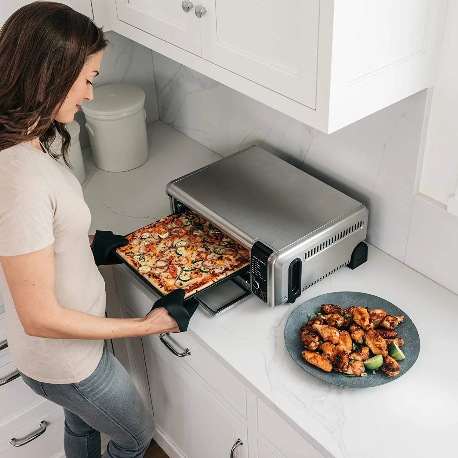 Restored Ninja Foodi SP101/FT102CO Countertop Digital Air Fry and Convection Oven (Refurbished)