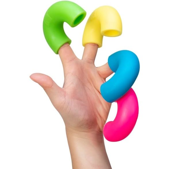 NeeDoh Mac 'N' Squeeze – 4 Squishy Noodles – Assorted