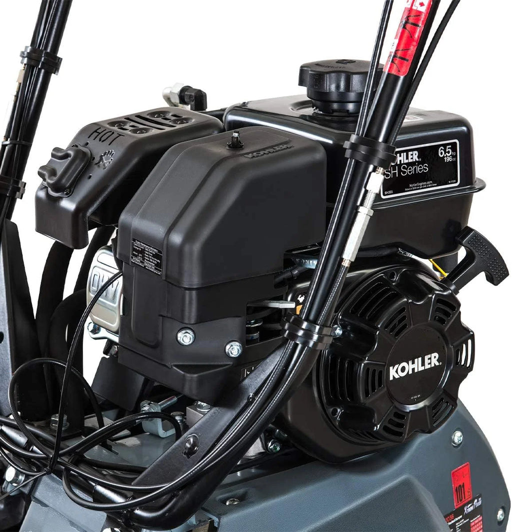 Xtremepowerus Track Barrow, 660 lb Loading Capacity, 6.5HP Kohler, Gas Powered Wheelbarrow
