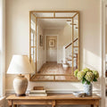 Tangkula 36" x 24" Gold Arched Wall Mirror (Rectangle)