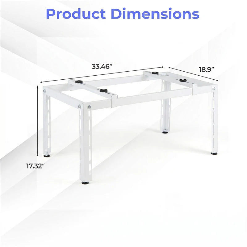 Mini Split Ground Stand for 9000-36000 BTU Ductless Air Conditioners Heat Pump, Anti-Vibration Heavy Duty Universal Outdoor AC Base Bracket