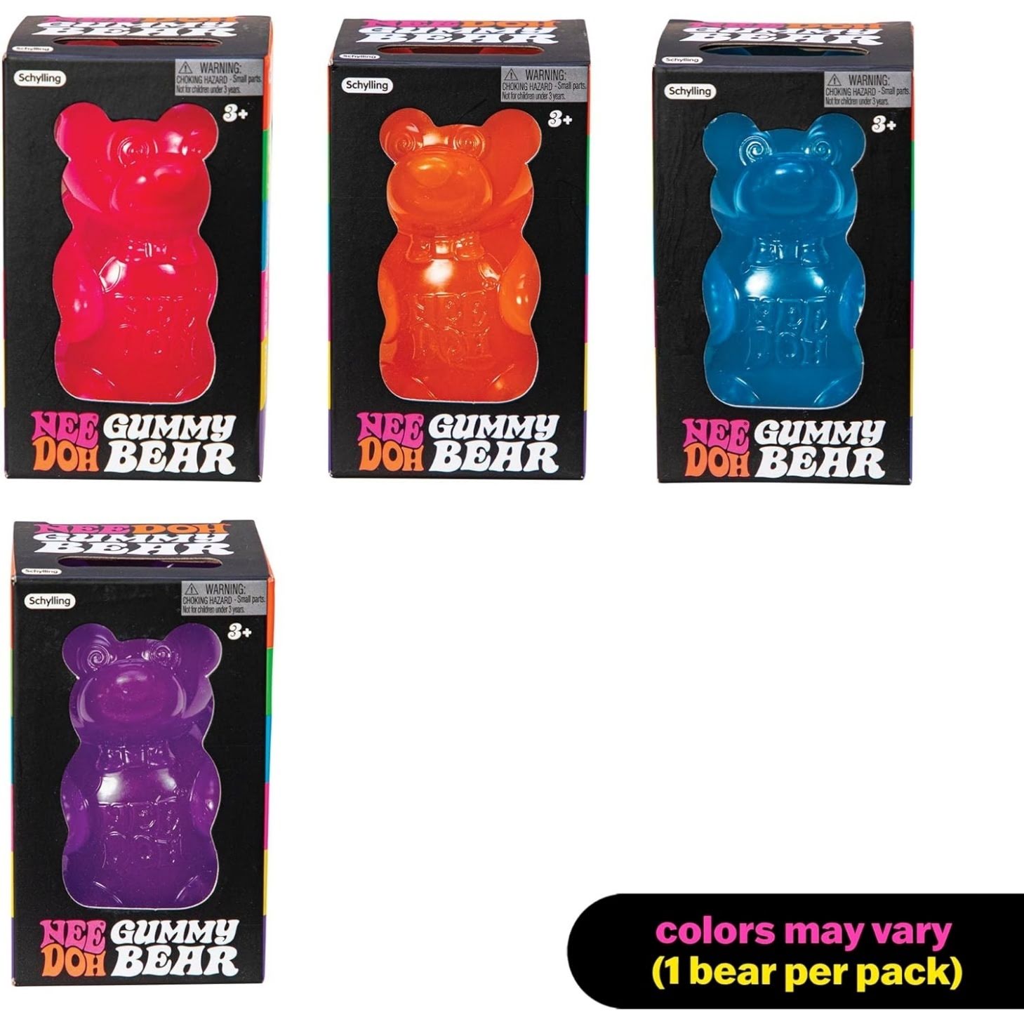 NeeDoh Gummy Bear – Jelly Sensory Toy – 3.5"