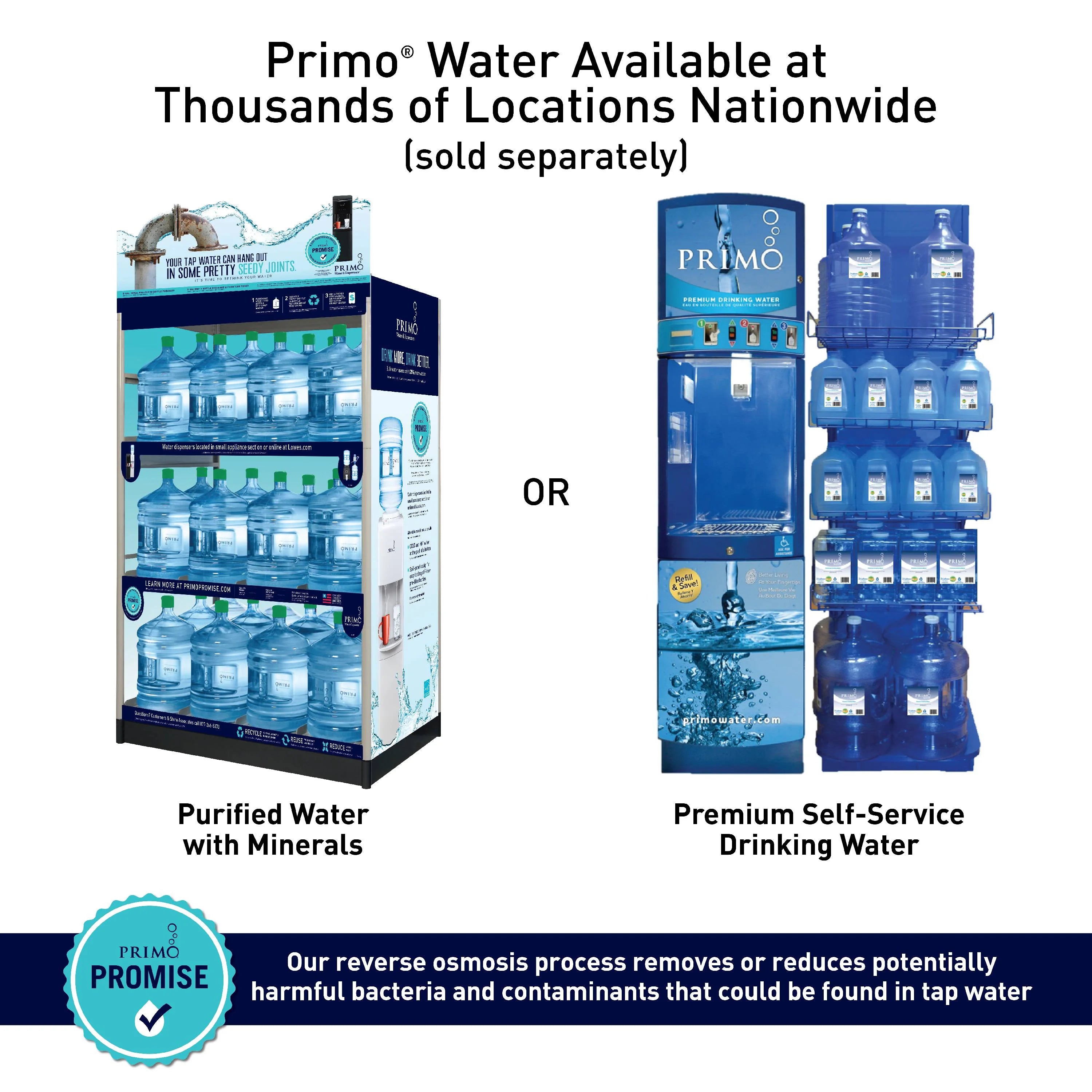 Primo Water® Bottom Loading Pro 2 Temp Water Dispenser with Single - Serve Coffee Maker, Black