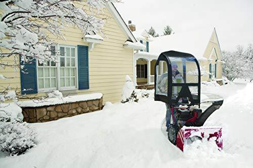 Deluxe Universal Snow Thrower Cab, Black C Fits Most Two & Three-Stage Snow Blowers, Includes Storage Pouch & Reflective Fabric
