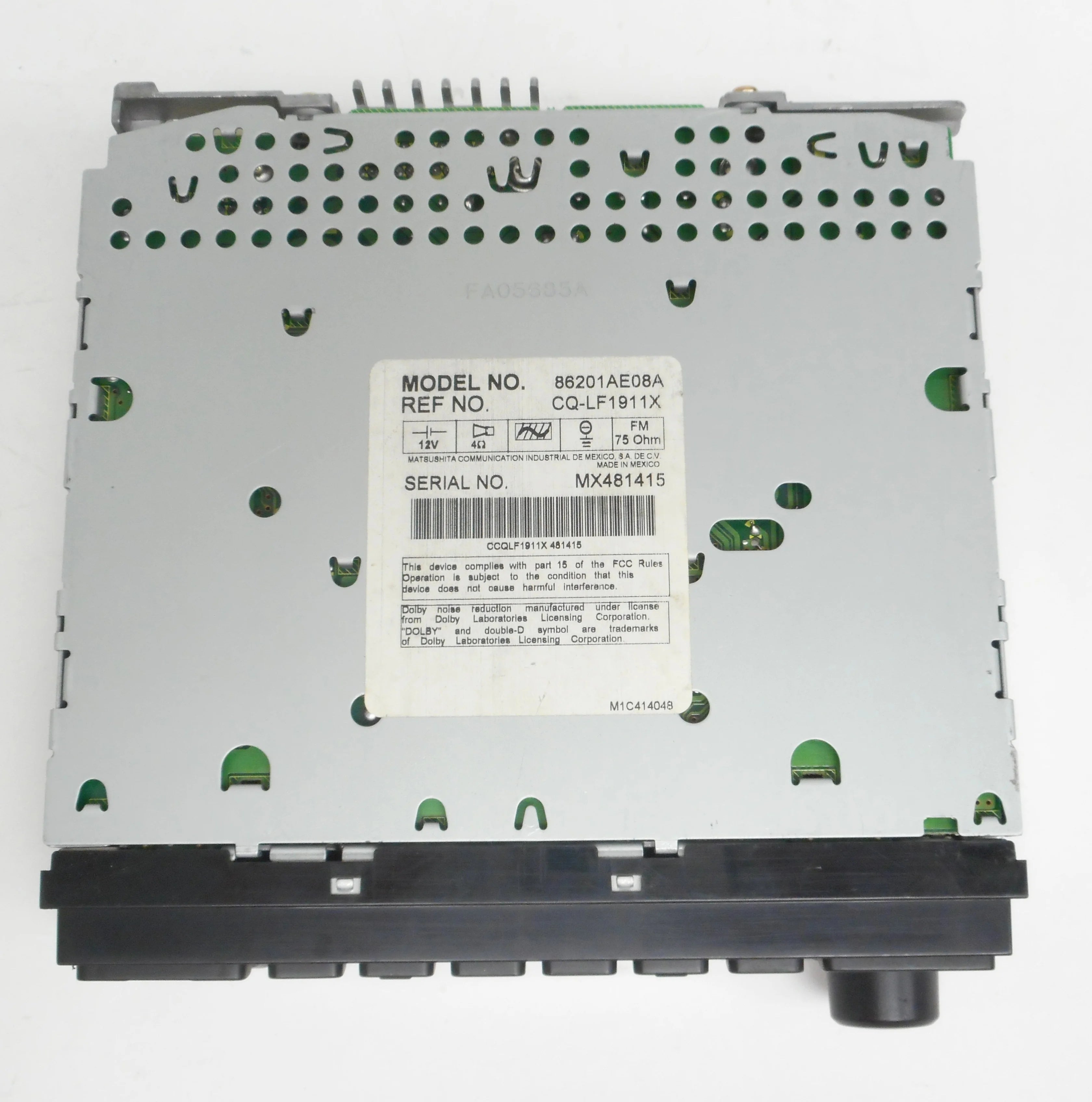 Restored Subaru Legacy 2000 - 2001 Radio AM FM Cassette 86201AE08A - Face P120 (Refurbished)