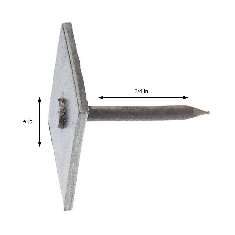 3/4 in. Square Head Cap Nails, 50 lb Box