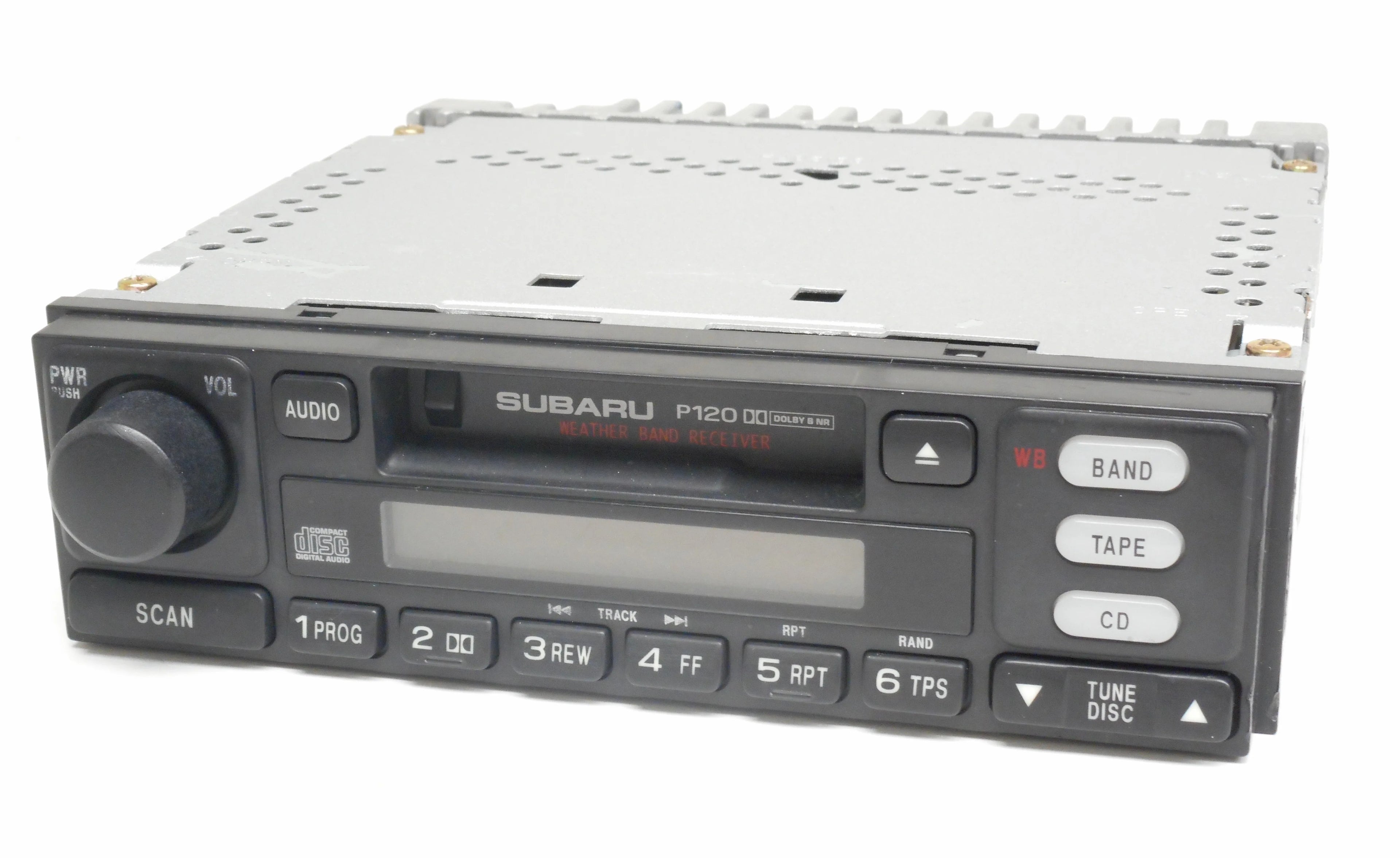 Restored Subaru Legacy 2000 - 2001 Radio AM FM Cassette 86201AE08A - Face P120 (Refurbished)