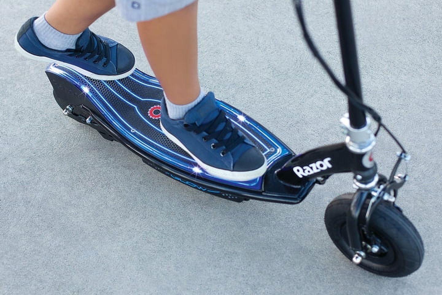 Razor E100 Glow Light - up Electric Scooter. up to 10 Mph. Air - Filled Front Tire. for Child Ages 8+
