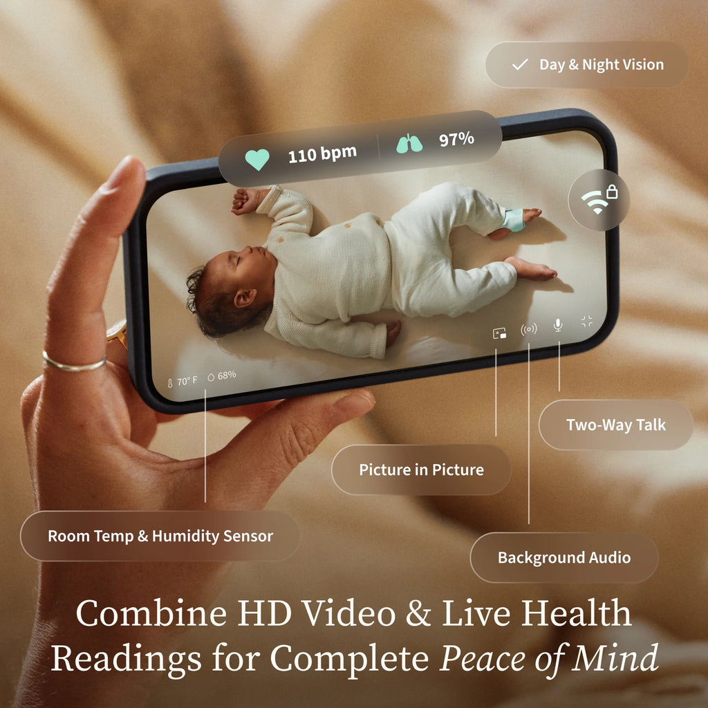 Owlet Dream Duo (3rd Gen) - FDA - Cleared, All - in - One Smart Baby Monitoring with Sock & 2K HD Cam