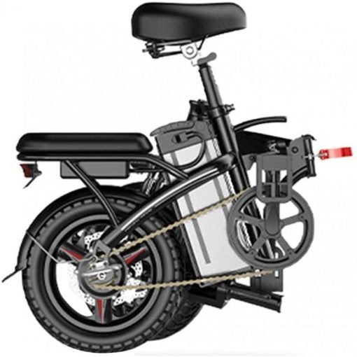 Folding Electric Bike 250W - 14" LCD Display, Removable Battery, Dual Disc Brake, Black