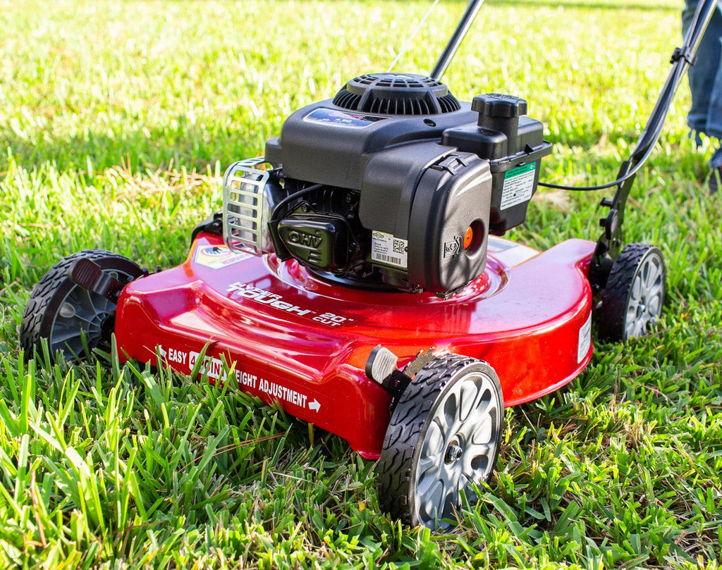 Hyper Tough 20" Gas Push Lawn Mower with 125cc Briggs & Stratton Engine, Prime N Pull Start, 5-Position Height Adjustment
