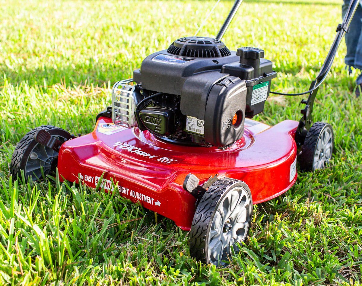 Hyper Tough 20" Gas Push Lawn Mower with 125cc Briggs & Stratton Engine, Prime N Pull Start, 5-Position Height Adjustment