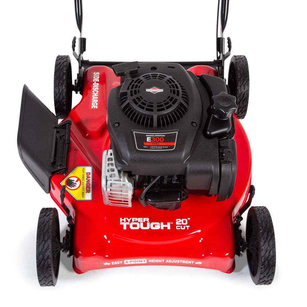 Hyper Tough 20" Gas Push Lawn Mower with 125cc Briggs & Stratton Engine, Prime N Pull Start, 5-Position Height Adjustment