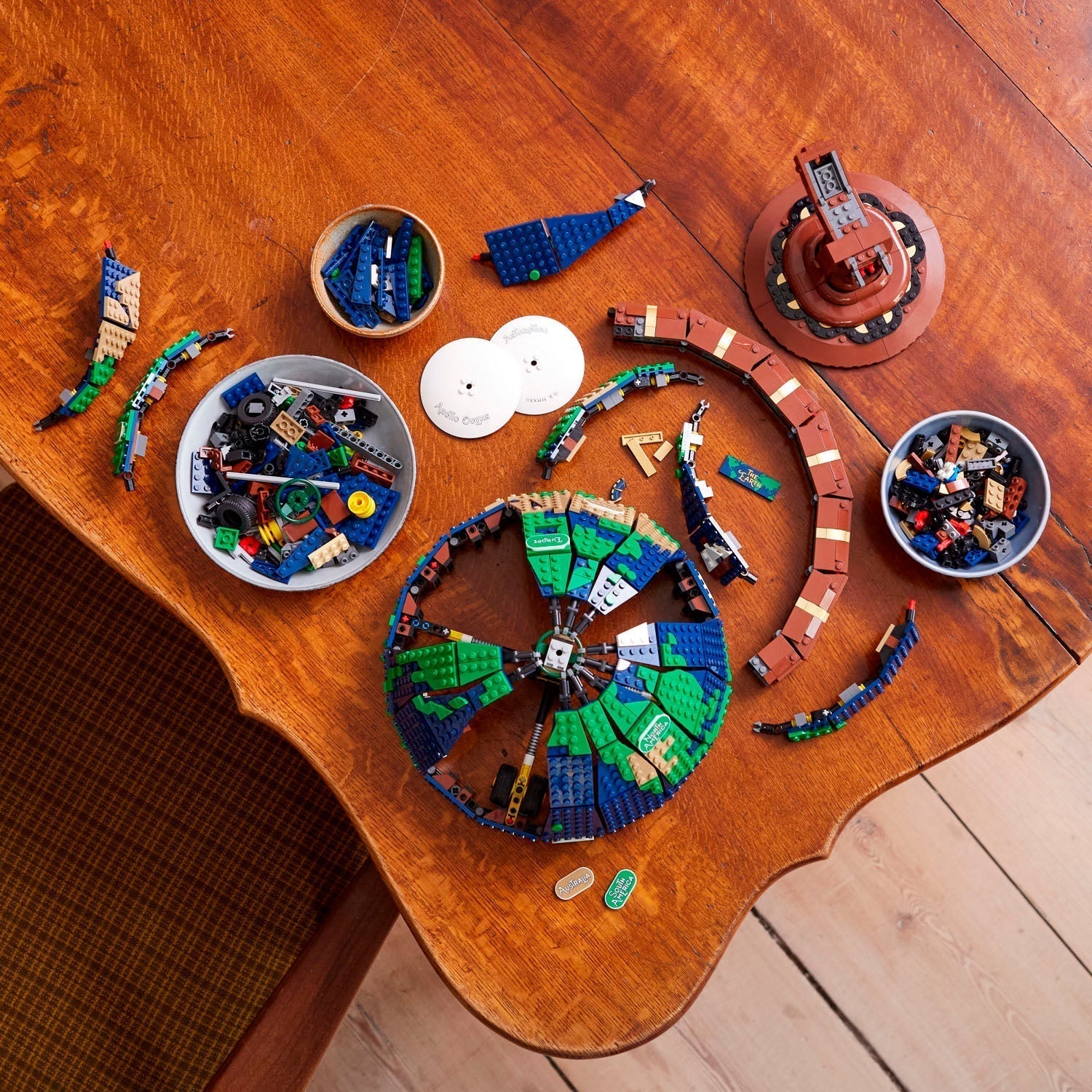 LEGO Ideas The Globe 21332 Toy Building Kit, 2585 Pieces, Creative Educational Model