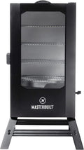 Masterbuilt 40" Digital Electric Smoker with Window & Legs, 4 Racks, Black