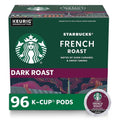 Starbucks French Roast Dark Roast Arabica K-Cup Coffee Pods, 96 Count