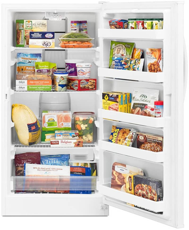 Whirlpool 15.7 Cu. Ft. Frost-Free Upright Freezer with Electronic Controls, White