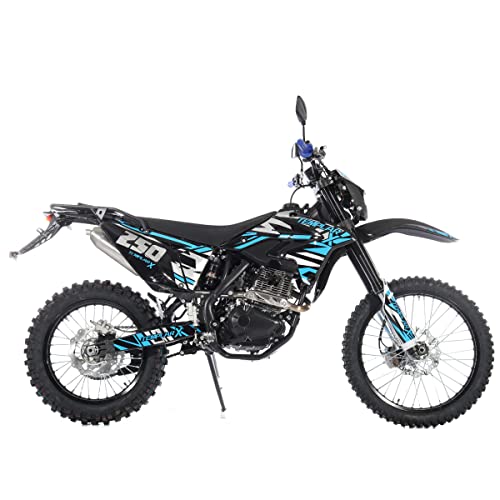 X-PRO Templar X 250cc Dirt Bike, Zongshen Engine, 6-Speed Manual, Adjustable Forks, LED Lights, Alloy Wheels