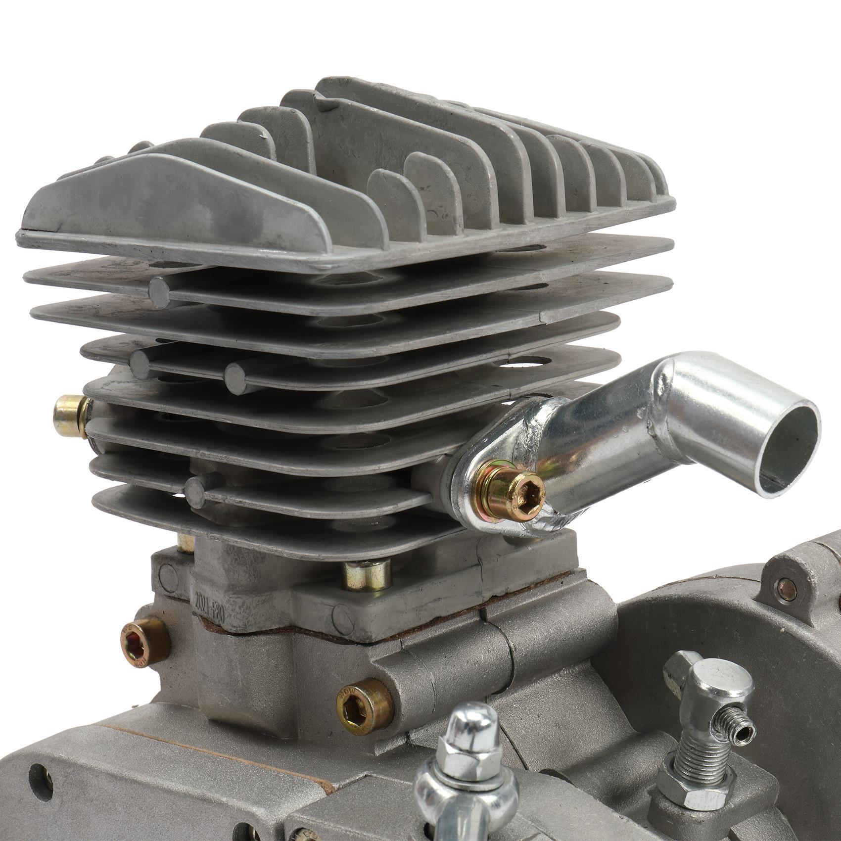 Zimtown 80cc 2-Stroke Engine Bike Motor Kit for 26" Bicycles, Silver White