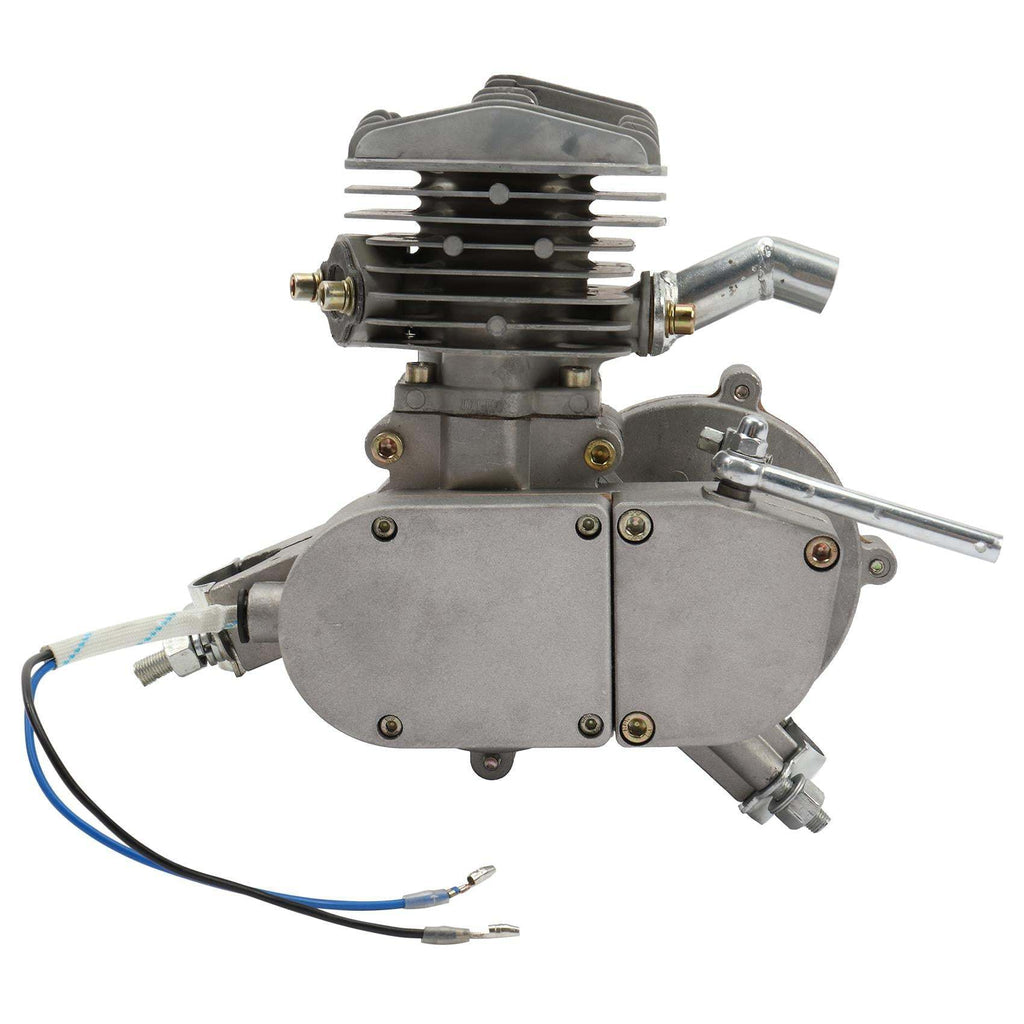 Zimtown 80cc 2-Stroke Engine Bike Motor Kit for 26" Bicycles, Silver White